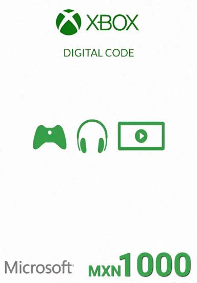 Mexico Xbox 1000 MXN Gift Card cover image