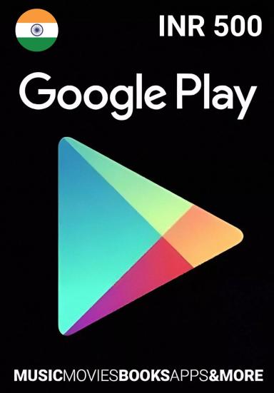 Google Play 500 INR Gift Card cover image