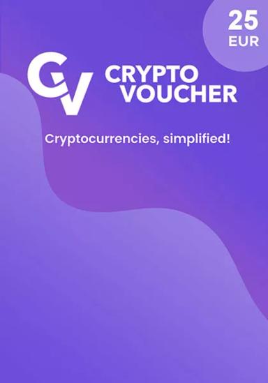 Crypto Voucher 25 EUR Dovanų kortelė cover image