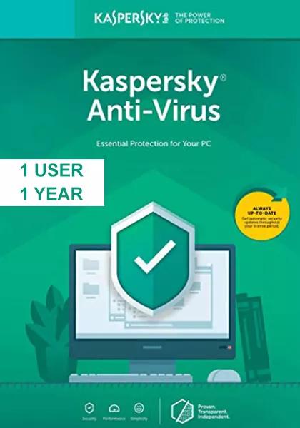Kaspersky Anti-Virus 2019 (1 User / 1 Year)