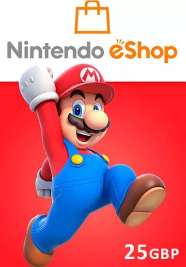 JK Nintendo 25 GBP eShop Dovanų Kortelė cover image