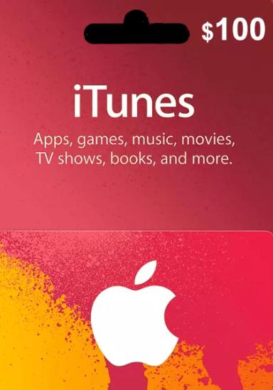 Apple iTunes USA 100 USD Dovanų Kortelė cover image