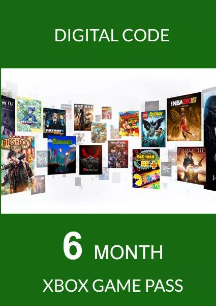 Xbox Game Pass 6 Month Membership 