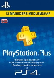 PSN Plus 12 Mėnesių Prenumerata (Norvegija)