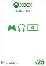 JAV Xbox 25$ Dovanų Kortelė 