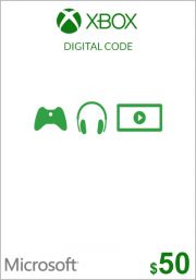 JAV Xbox 50$ Dovanų Kortelė 