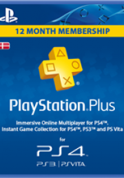 PSN Plus 12 Mėnesių Prenumerata (Danija)